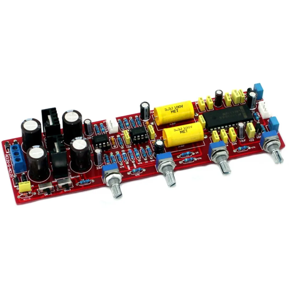 LM4610N + NE5532 твитер бас Регулировка тона громкости усилитель собранная плата