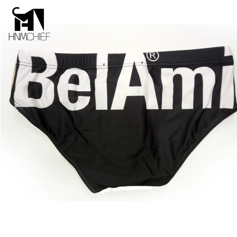 Мужские трусы брифы из нейлона и спандекса синие однотонные дышащие сексуальное