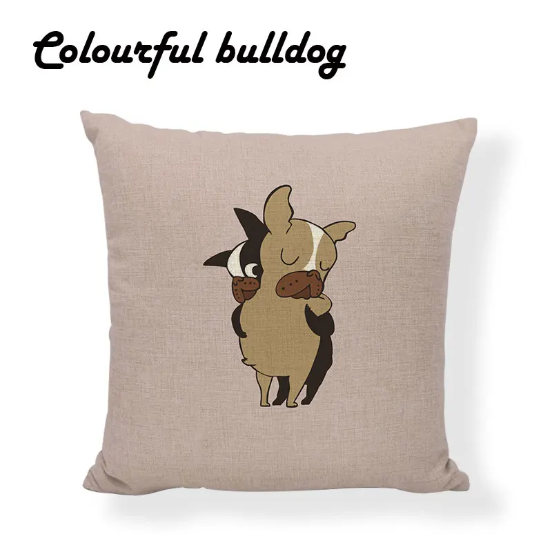 Дизайнерские дать мне Hug Наволочка на подушку щенки мопса французский Подушка с