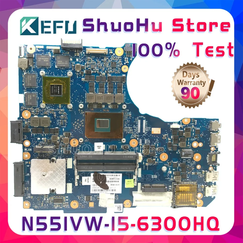 KEFU N551VW для ASUS N551V G551VW G551V FX51V FX51VW Процессор I5 6300H материнская плата ноутбука
