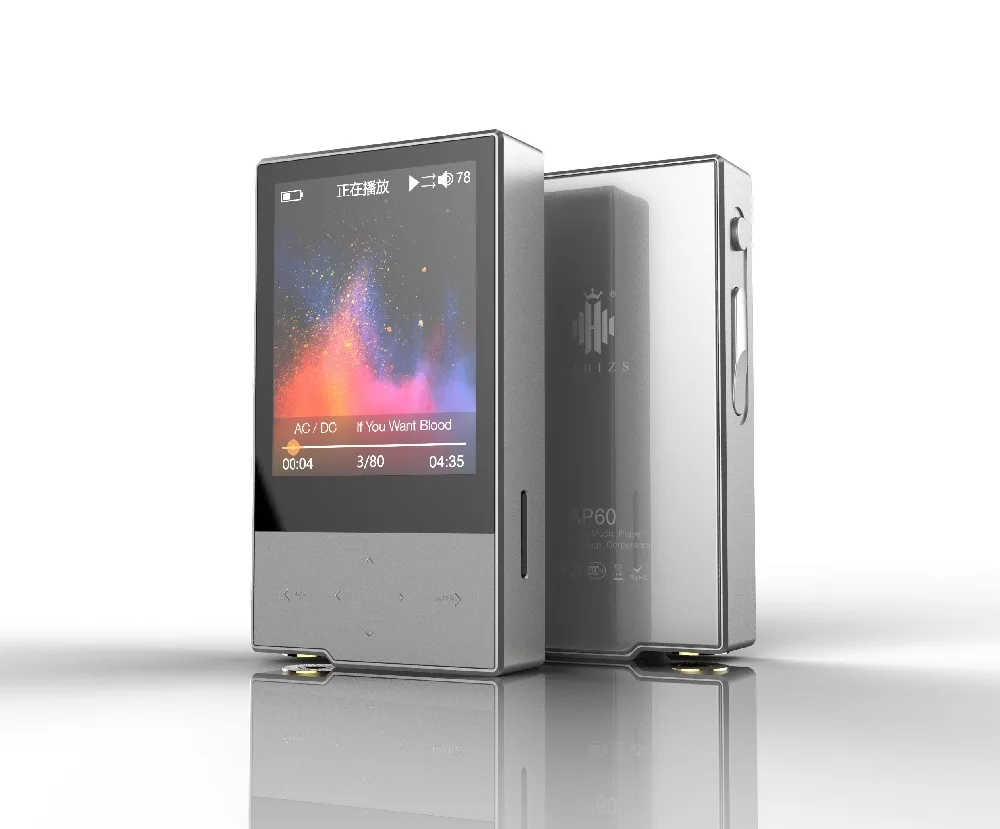 Hidyzs AP60 новая версия AP60II HiFi портативный Bluetooth 4,0 Apt-x DSD USB DAC FLAC MP3 музыкальный плеер AKM4452VN MAX97220A AP60 II