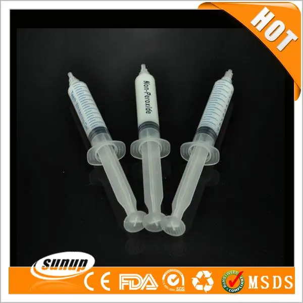 Зубы отбеливающий гель Syringe-10pcs косметика парфюмерия диспенсер 5 мл 22% гелем