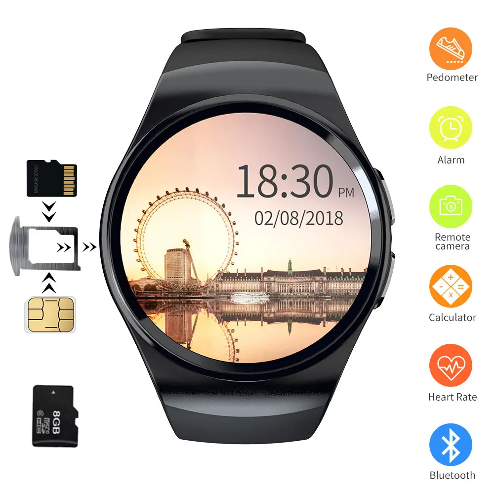 LOKMAT спортивные Смарт часы Android телефон шагомер поддержка sim карты MTK2502 Цифровые