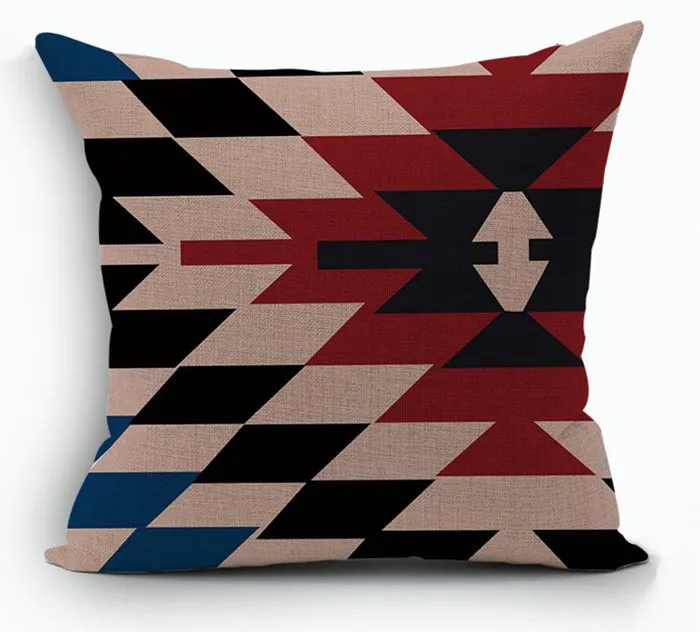 Kilim Cushions Home Decor Ethnic Decorative Pillows Case Boho Moroccan Linen Pillow Cover For Sofa 45x45cm