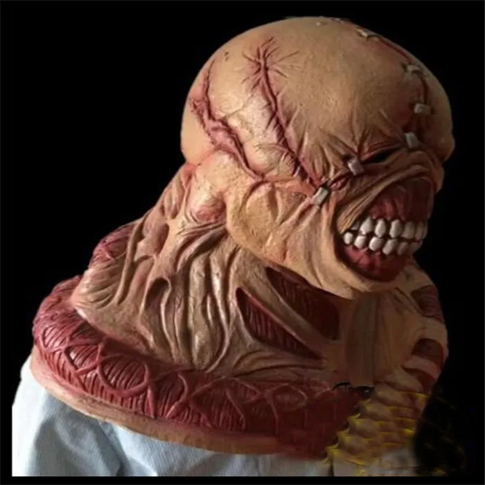 Бесплатная доставка Хэллоуин/Карнавал вечерние ужас скелет маска головы зомби