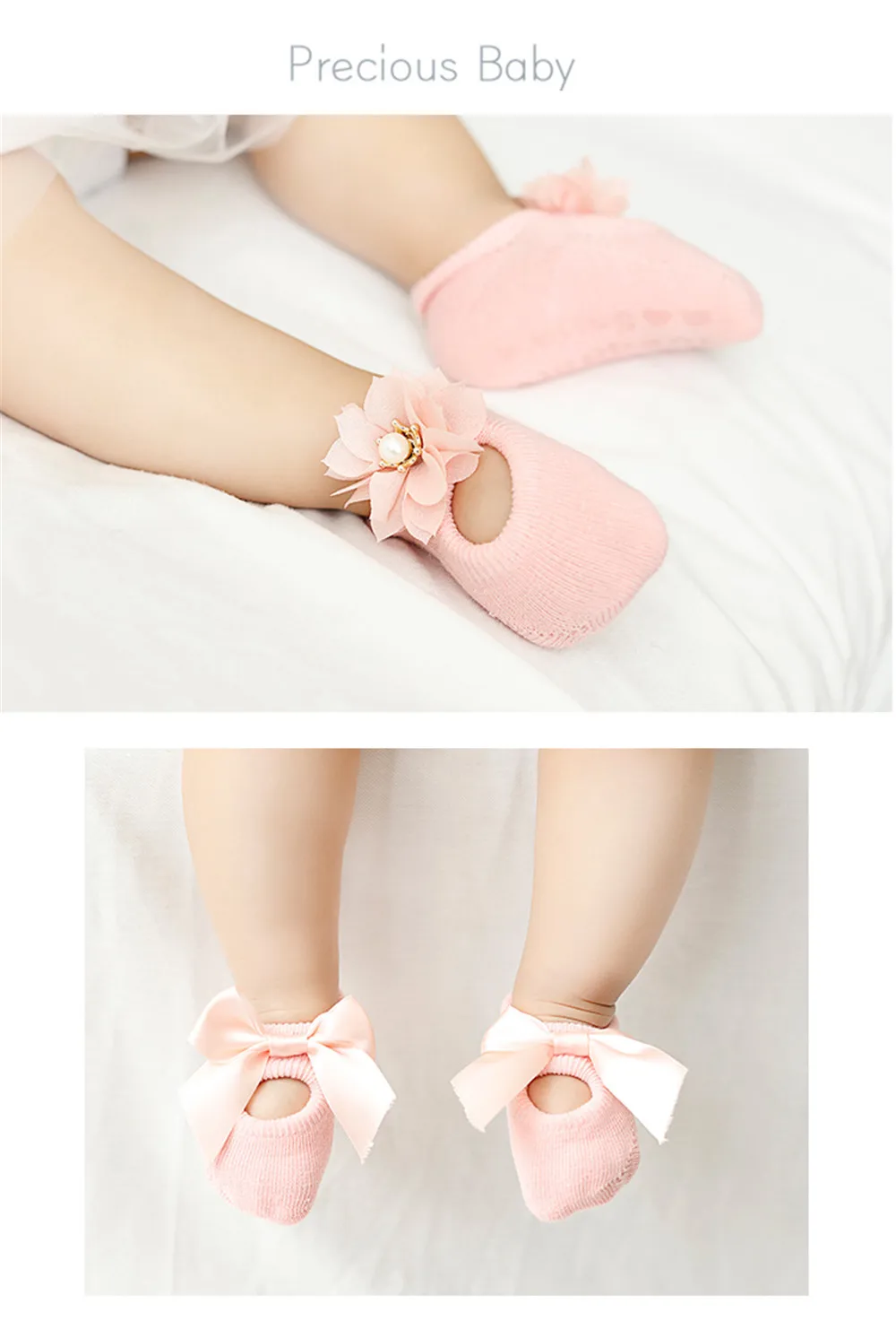 3 пары Детские носки малыш новорожденный младенец девушка милый