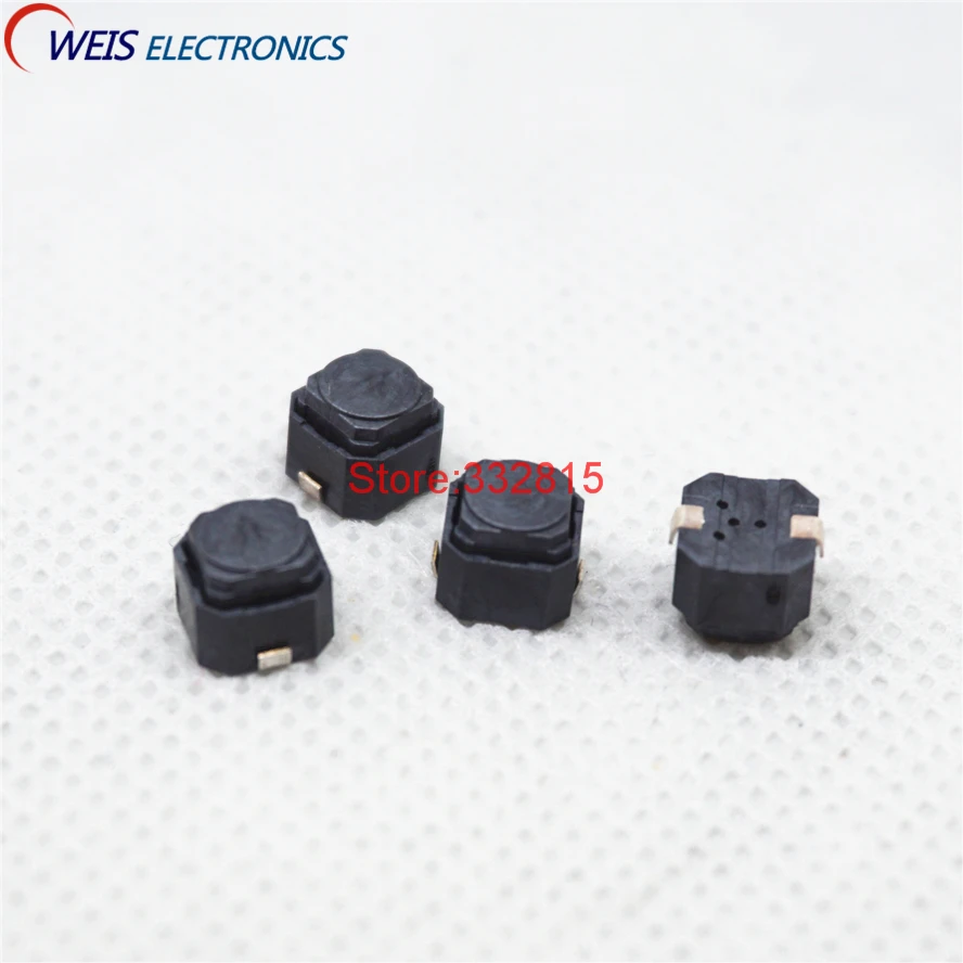 10 шт. 6*6*5 мм 6x6x5 SMD бесшумный кнопочный переключатель микропереключатель тактовые