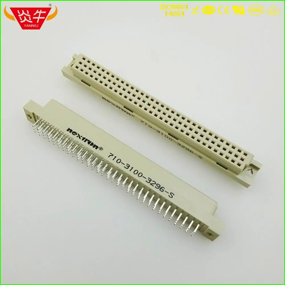 50 шт. 396 DIN41612 DIN разъем 710 3100 3296 S 3*32P 96PIN женские прямые булавки европейская розетка