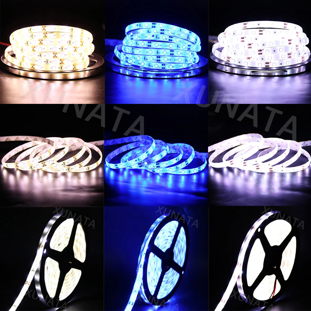 Светодиодная лента SMD2835 гибкая Водонепроницаемая LED полоска для декорирования RGB