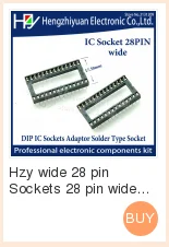 IC розетки DIP8 DIP14 DIP16 DIP18 DIP20 DIP28 DIP40 булавки круглое отверстие 2,54 PCB разъем DIP разъем на возраст 6, 8, 14, 16, 18, 20, 28 32 40 pin-код