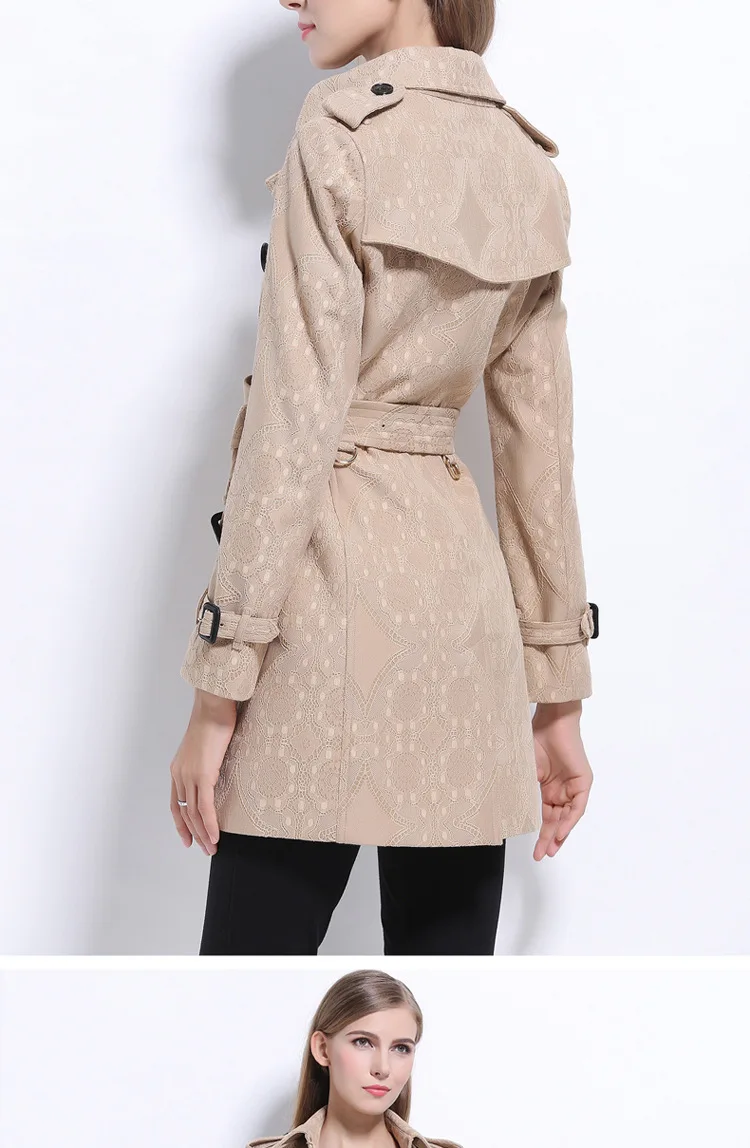 2017 new winter and big yards long length of temperament lapel lady windbreaker | Женская одежда