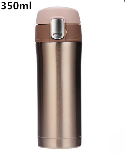 350ml Brown Подарок на год Изолированная Термокружка Вакуумная чашка из нержавеющей стали 500 мл Термос-бутылка термос кофейная посуда для напитков - Цвет: 350ml Brown