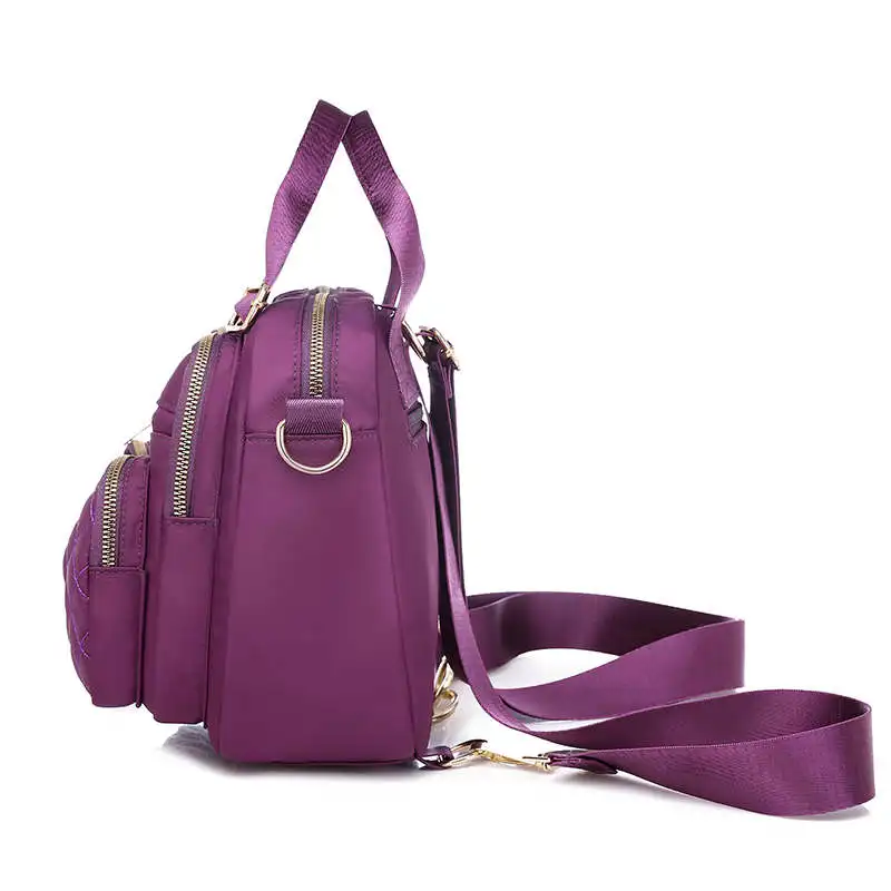 High Quality Waterproof Nylon Women Backpack Female Small Bagpack for Teenager Girl Multifunction Multi-pocket Backpacks | Багаж и сумки