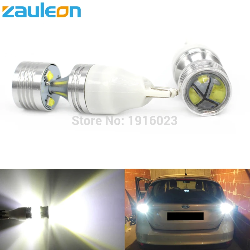 Zauleon 2 шт. T15 W16W 921 LED дублирующая для парковки заднего вида лампа ксеноновая 30 Вт