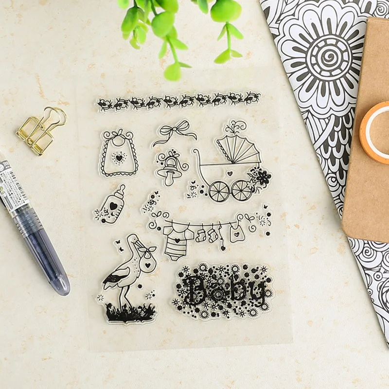 Прозрачный силиконовый штамп для скрапбукинга сделай сам|silicone clear stamps|stamps for