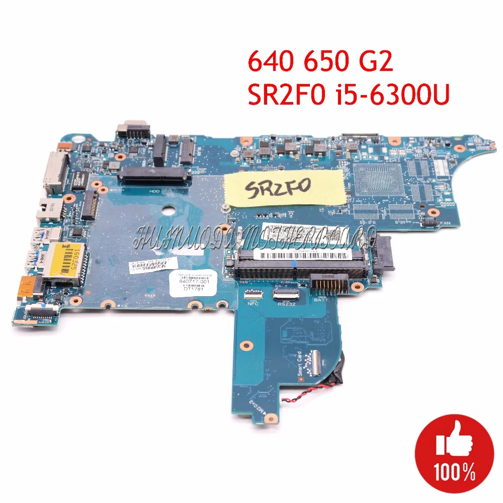 Mothebroard для ноутбука NOKOTION 840717 001 HP Probook 640 650 G2 CIRCUS 6050A2723701 MB A02 SR2F0 I5 6300U CPU UMA HD основная