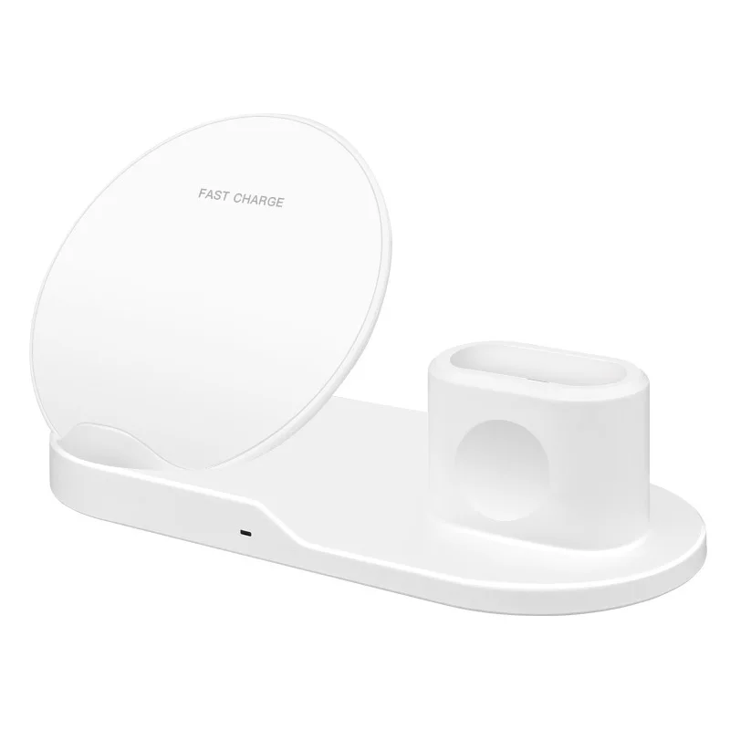 3 в 1 Быстрая Зарядка Qi Беспроводное зарядное устройство для Apple watch 2 Airpods iPhone XS Max XR