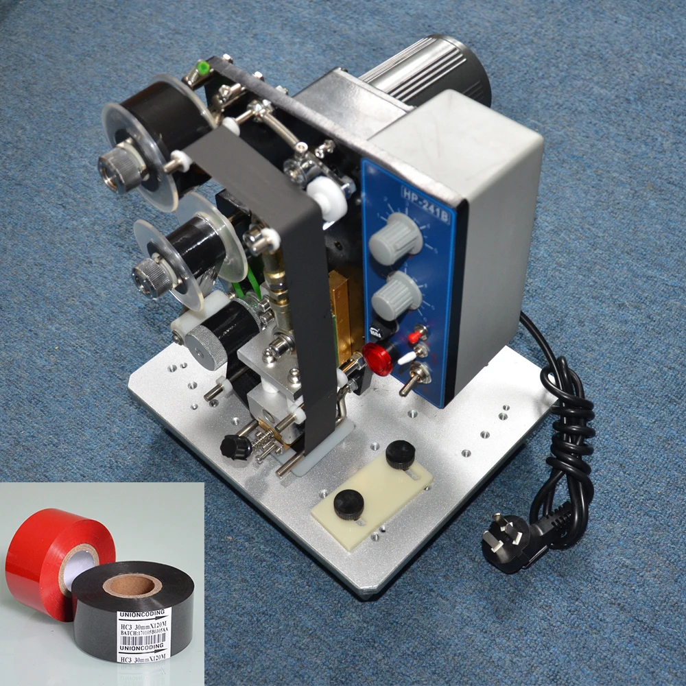 

241B type plastic bag stamp machine on plastic bags