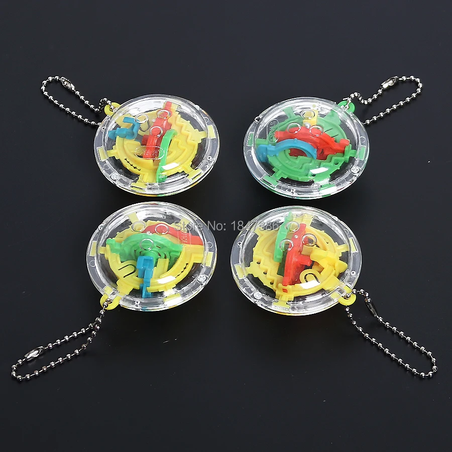 3D лабиринт 30 барьеров игрушка головоломка для интеллекта миниатюрные шарики