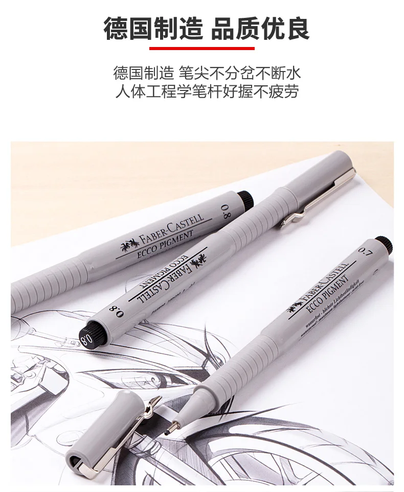 Немецкая FABER-CASTELL пористая ручка 499 профессиональная ручка для рисования анимационный дизайн водонепроницаемый 1 шт
