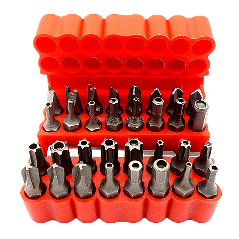 33 шт. Torx звезда hex три крыла гаечный ключ torq 60 мм магнитный держатель бит Отвёртки