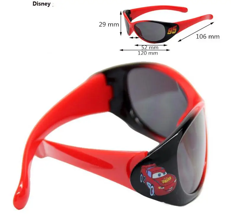 Disney Mode Jongens Zonnebril Lightning McQueen Kinderen Zonnebril фирменный дизайн UV Bescherming Bril meisjes UV400