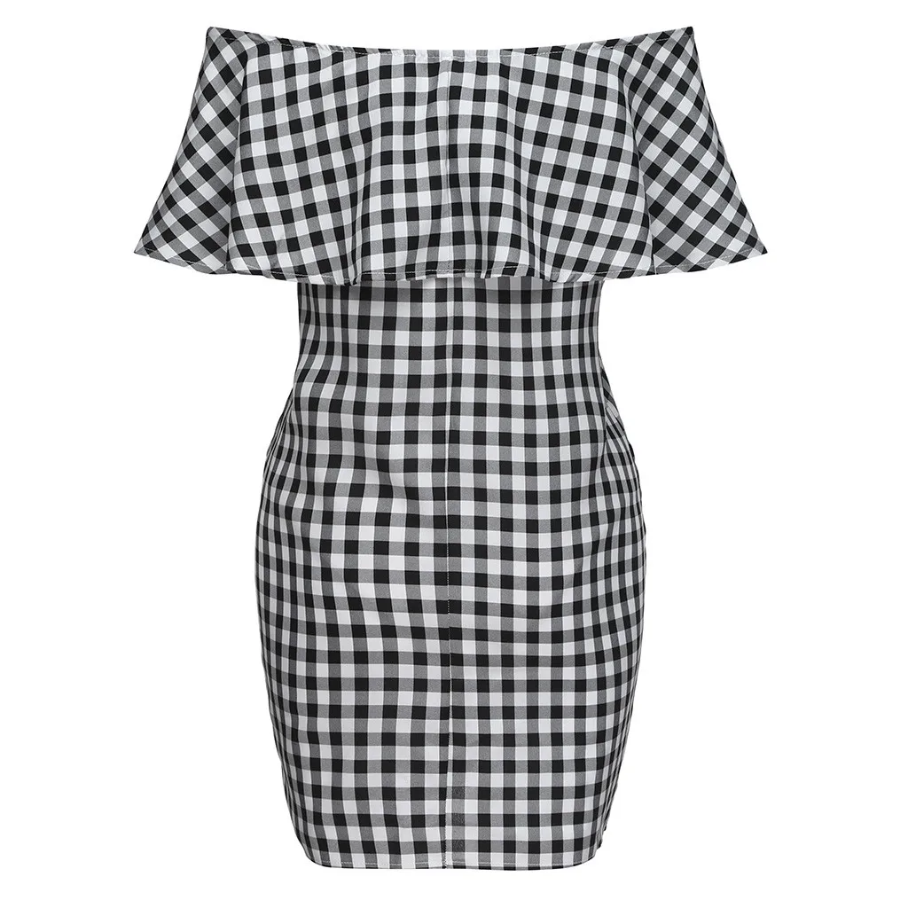 Женское платье для беременных LONSANT клетчатый сарафан с оборками и открытыми