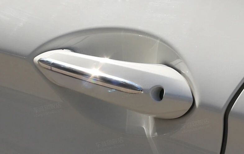 4 шт. полоски-наклейки на дверную ручку автомобиля из нержавеющей стали для BMW 5