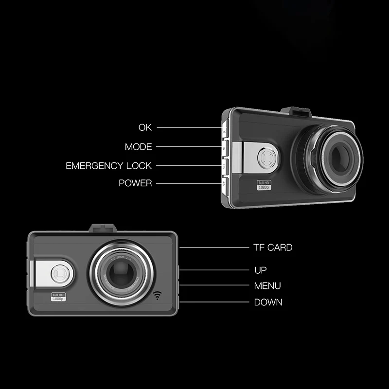Оригинальная камера Anytek Q99P 3 0 дюймов IPS TFT видеорегистратор 1920*1080G sensor поддержка 32