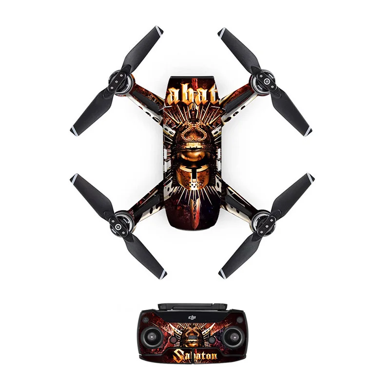 ПВХ наклейка из углеродного волокна для DJI Spark наклейки защитная кожа Наклейка s для дрона корпус пульта дистанционного управления и 3 батареи - Цвет: 144