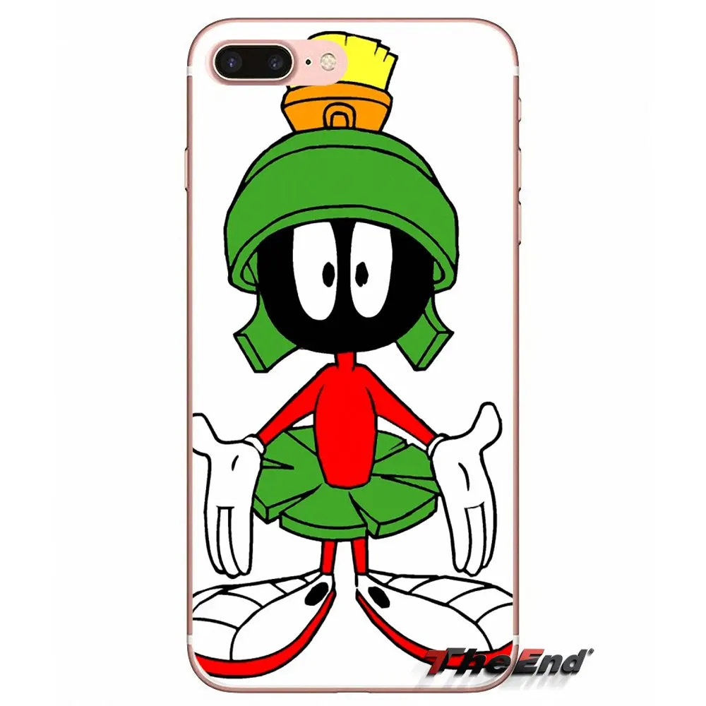 Мягкие чехлы marvin the martian Looney для iPhone X 4 4S 5 5S 5C SE 6 6S 7 8 Plus Samsung Galaxy J1 J3 J5 J7 A3 A5 2016 2017 |