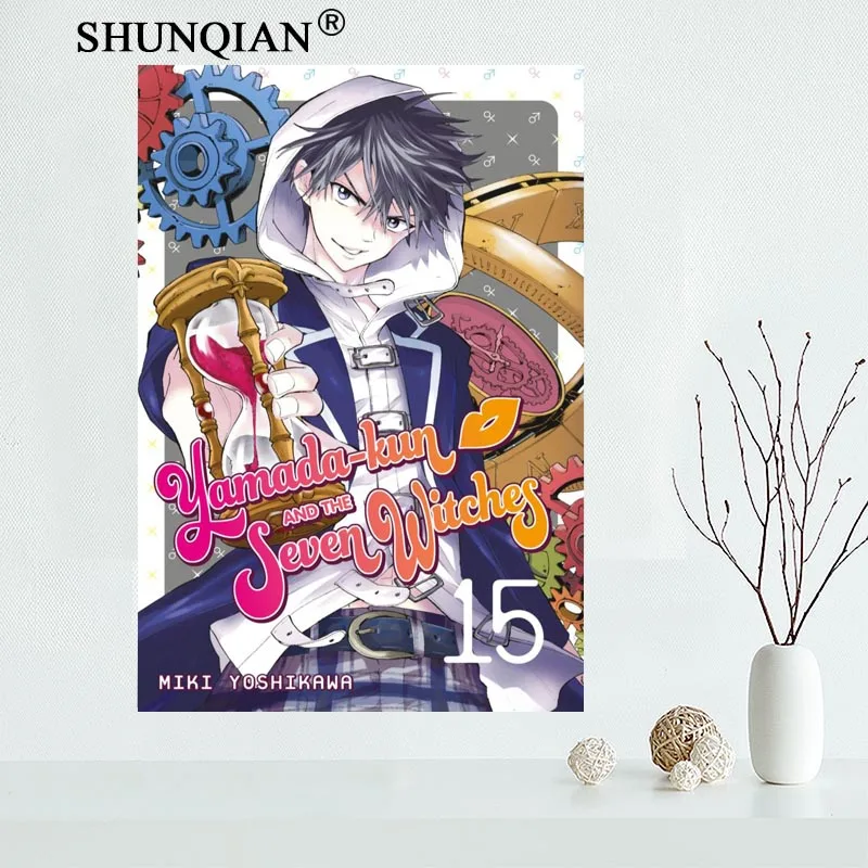 Лидер продаж! Холщовый плакат Yamada and the seven anime witches для домашнего декора живопись
