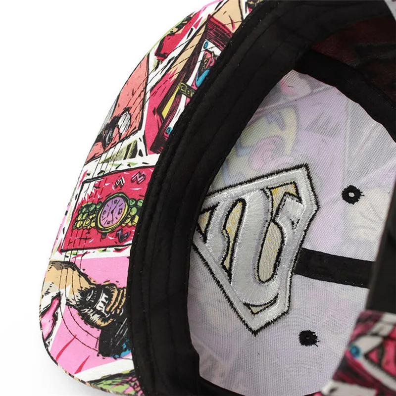 3 вида цветов Супермен подарок на день рождения Регулируемая Кепка snapback кепка