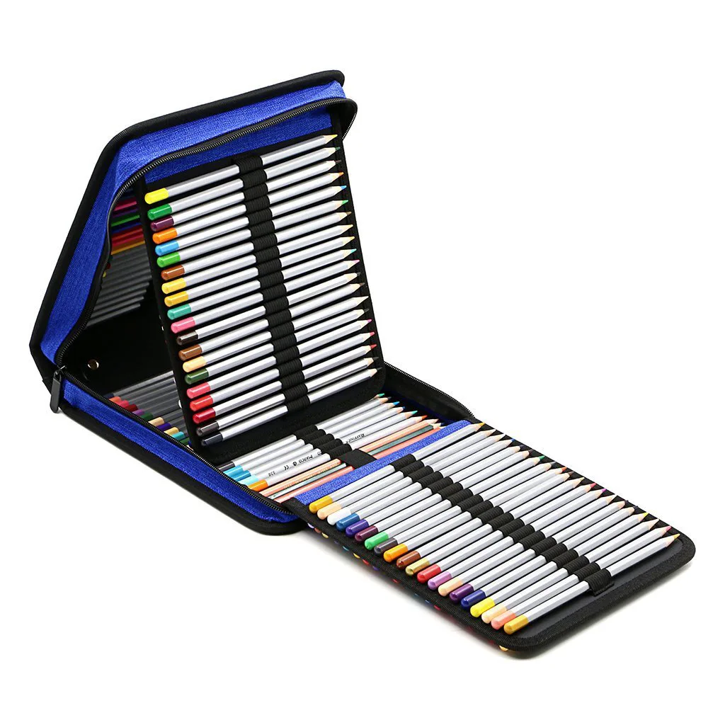 Складной чехол для карандашей с 120 отверстиями сумка хранения большой большая