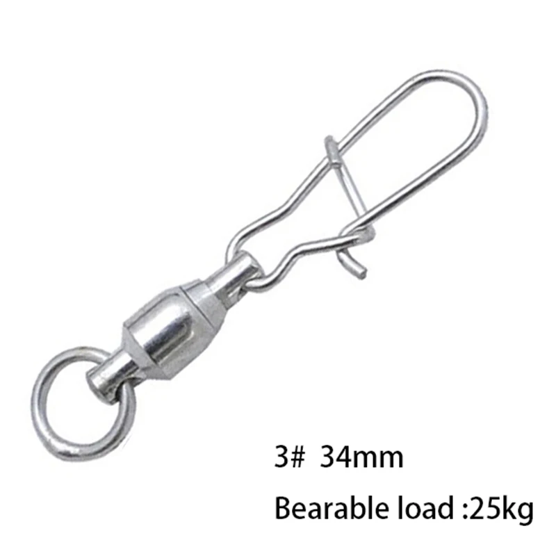 50 шт. рыболовные вертлюжки из нержавеющей стали|swivels fishing|swivel ball bearingswivel bearing |