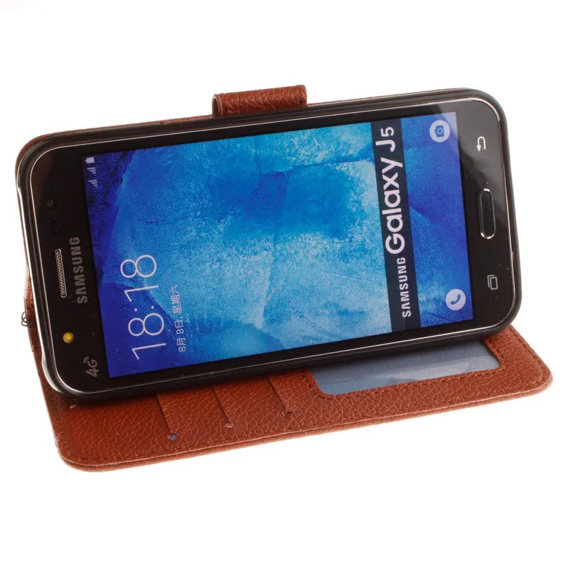 luxury litchi Leather Case for Samsung Galaxy J5 2016 J510 J510F J510G J510Y J510M Phone Cases Cover with stand card holder |