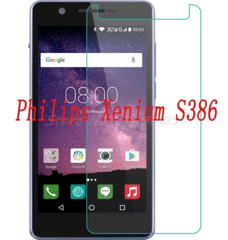 2 шт. Новый защитный экран для телефона Philips Xenium S386 Закаленное стекло Защитная