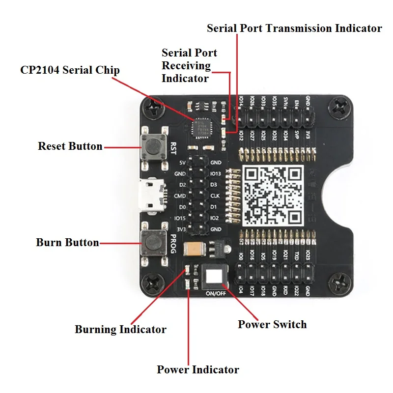 ESP8266 ESP-WROOM-32 ESP32-WROVER макетная плата Тесты сжигание приспособление инструмент загрузчик для ESP-12F ESP-07S ESP-12S