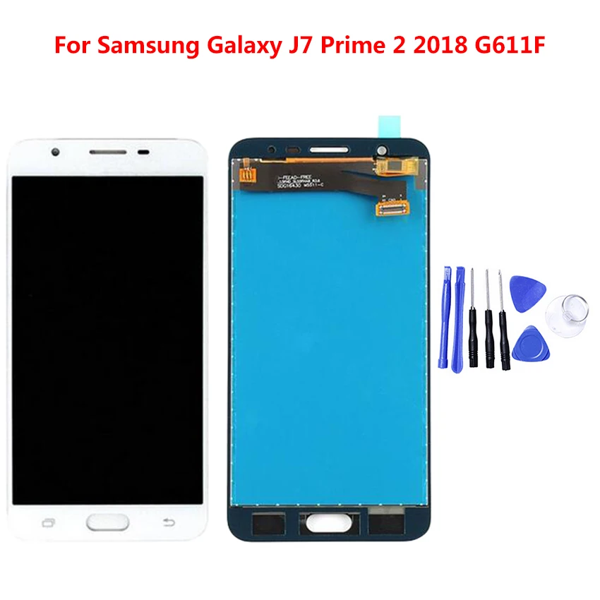 ЖК дисплей с сенсорным экраном и дигитайзером в сборе для SAMSUNG Galaxy J7 Prime 2 2018
