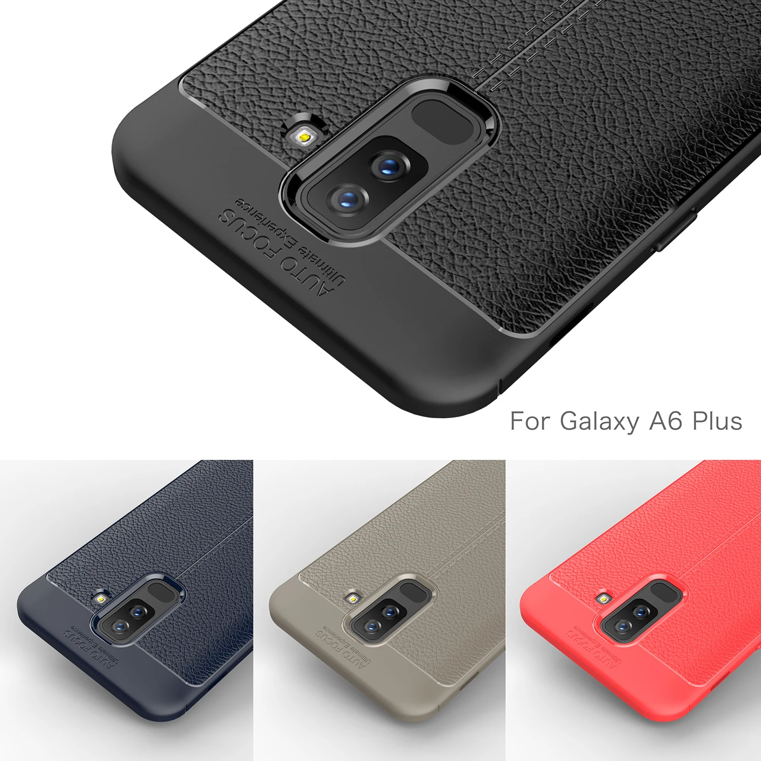 

For Samsung Galaxy A6 Plus Case Soft Silicone Leather Design Cover For Samsung Galaxy A6 Plus 2018 Phone Case Samsung A6 Plus 6"