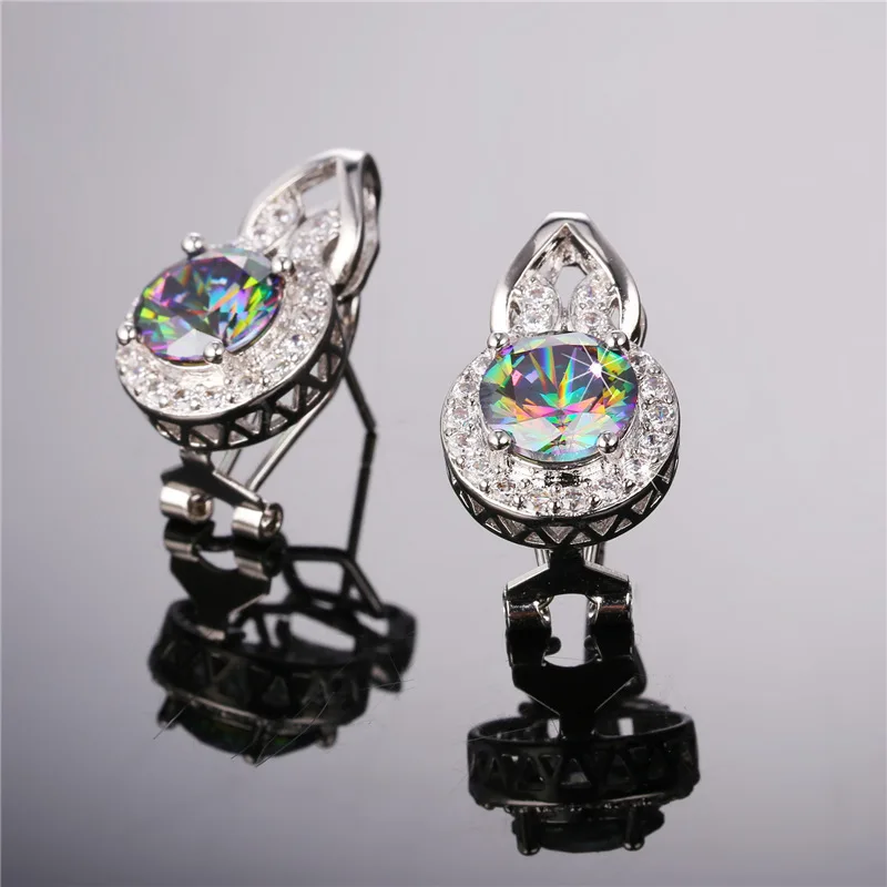 Хит продаж серьги с кубическим цирконием желтого золота синтетическим