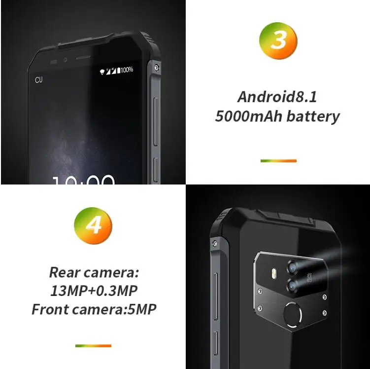 Oukitel WP1 18:9 полный Экран водонепроницаемый мобильный телефон с IP68 5 дюймов MTK6763 Octa