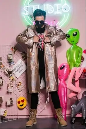 S 5XL 2019 новая мужская одежда для ночного клуба певица DS DJ хип хоп Золотая симфония