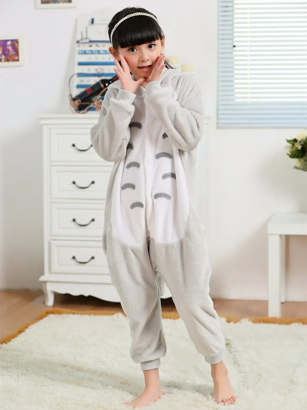 Фланелевые кигуруми в стиле м/ф Мой сосед Тоторо детские комбинезоны из