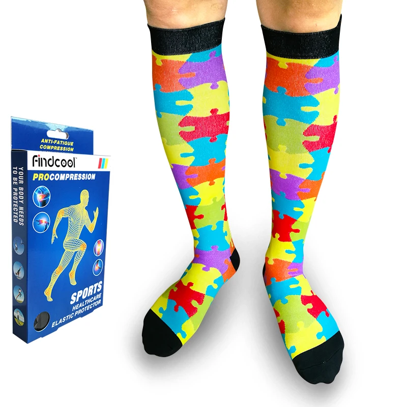 Findcool уличные мужские и женские Компрессионные носки спортивные лыжные беговые