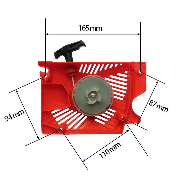 Новый простой пусковой стартер с отдачей для китайской бензопилы 4500 5200 5800 45cc 52cc