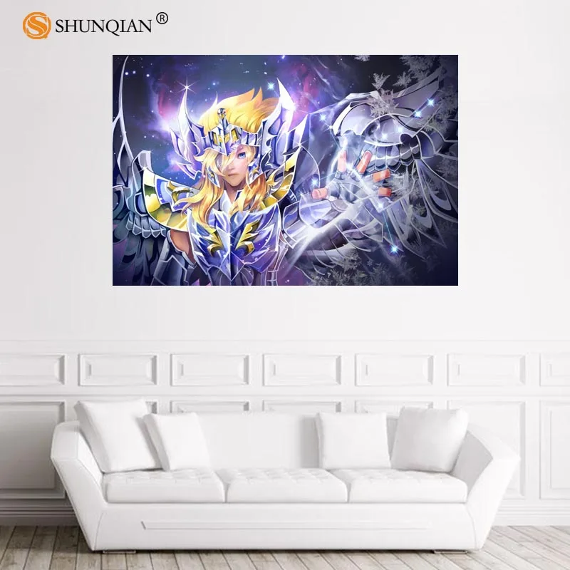 Красивый плакат Saint Seiya атласный Плакат на заказ тканевый настенный с рисунком из