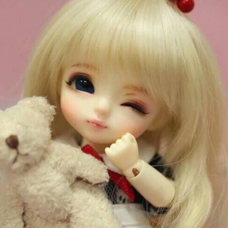 Бесплатная доставка шарнирная кукла 1/8 BJD/SD Милая Красивая желтая луна из смолы