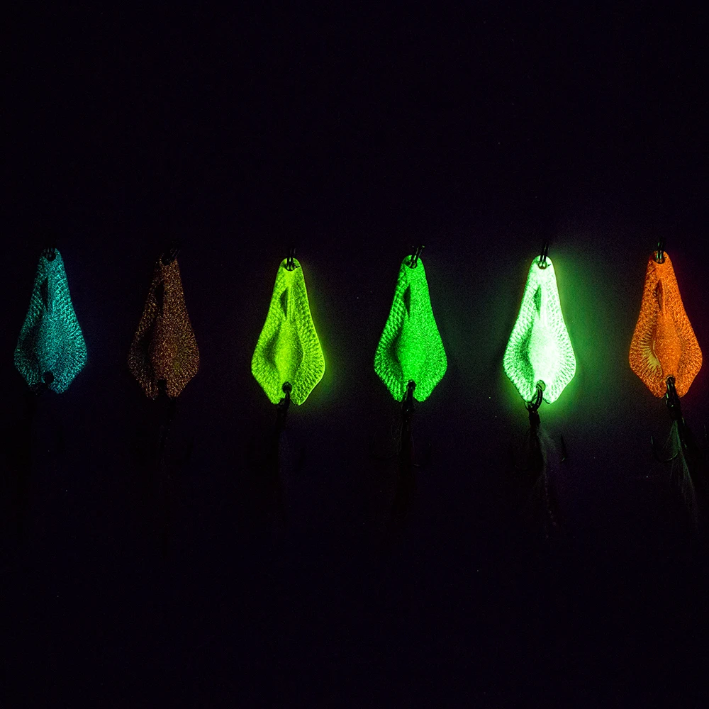 Seanlure Красочные Glow костистых рыб 5 г шт./упак. Блёстки приманку металлической