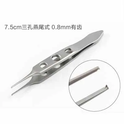 Микроустройства офтальмологические инструменты Титан Alloy110mm изгиб платформы Пинцет линии Пинцет косметический пинцет хирургические инструменты - Цвет: A